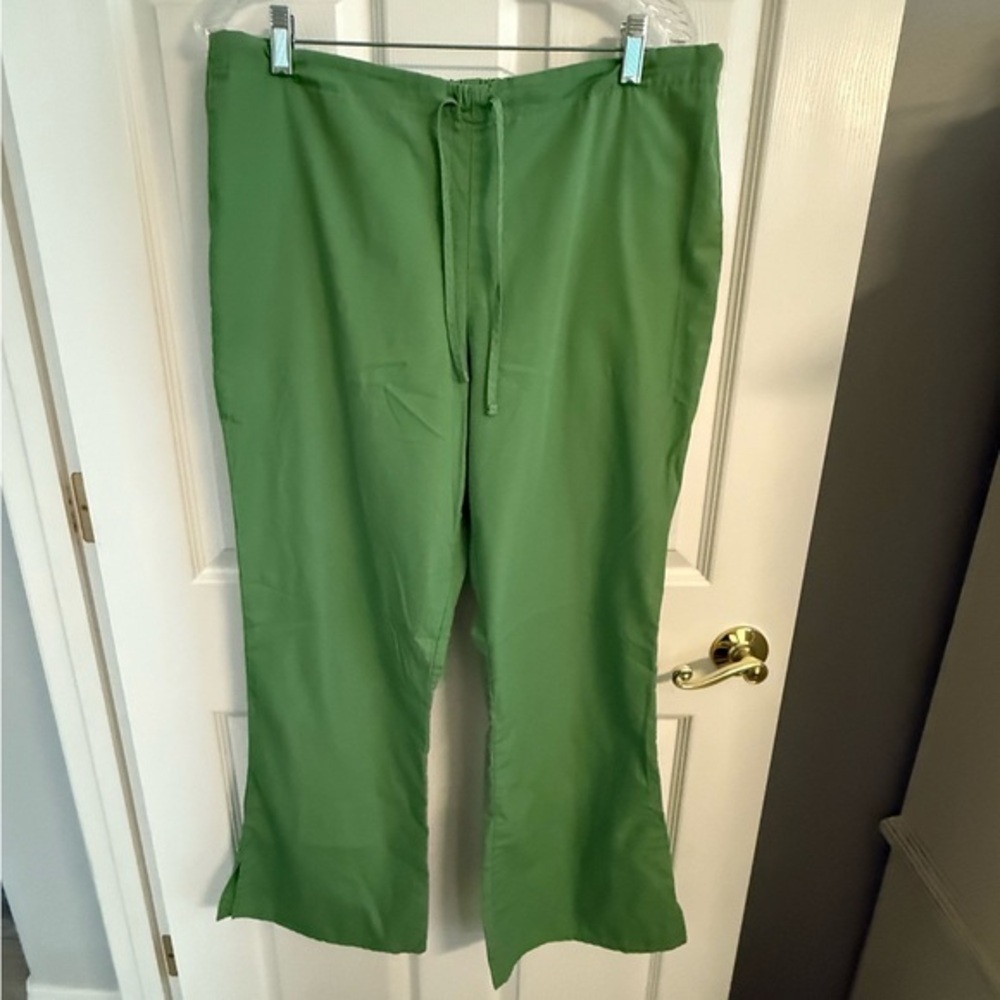 Cherokee Workwear Originals 4101 Flare Leg Drawstring Scrub Pant Women’s M Aglow
